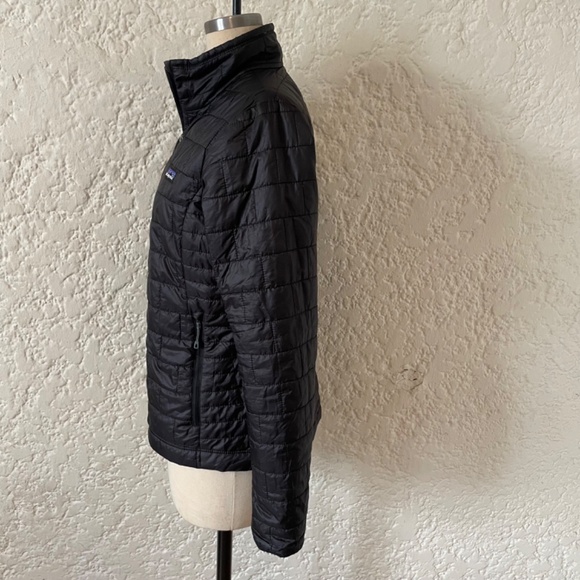 Patagonia Nano Puff Jacket Women's Small Black, Quilted Puff Coat - Picture 4 of 11